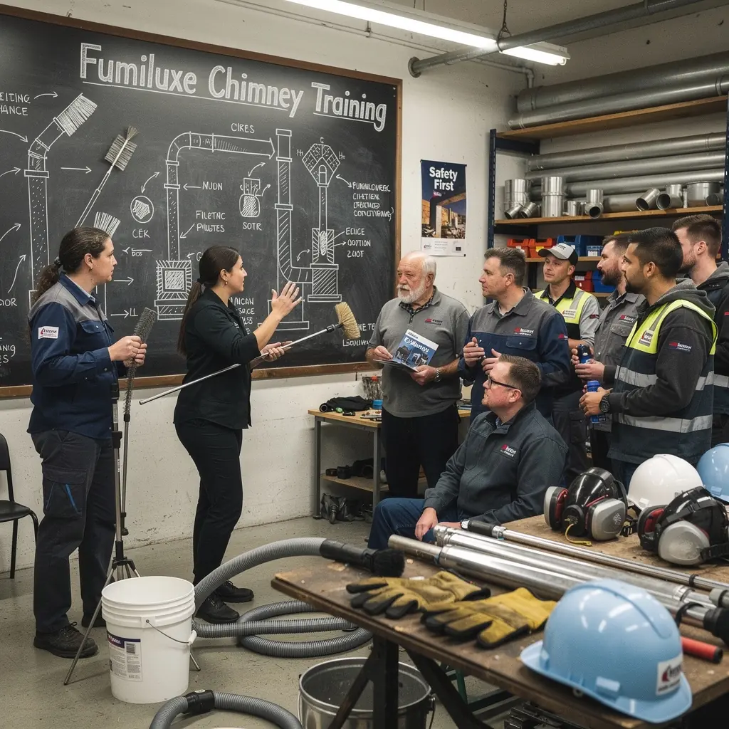 Skursteņa apdares elementi, jauna apdare pēc skursteņa tīrīšanas.